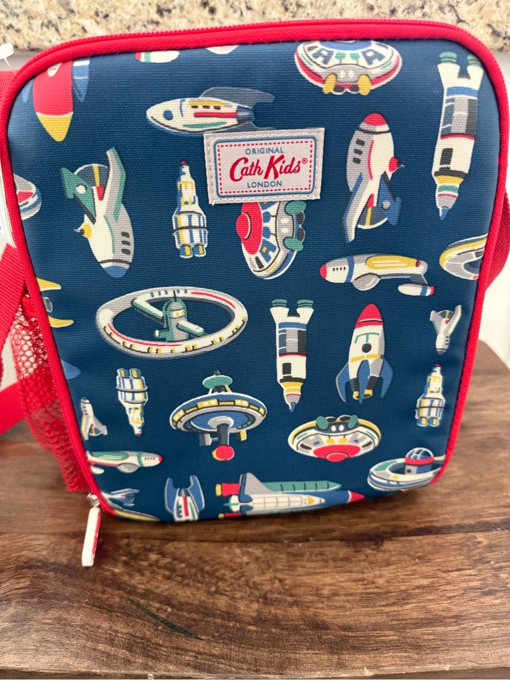 Cath Kids Navy Space Rockets Kids Lunch Bag